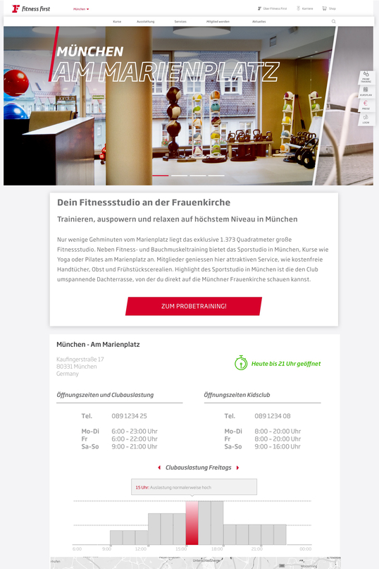 UX- und Strategie-Konzept für Fitness First