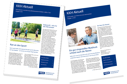Gestaltung der monatlichen KKH Allianz Print Newsletter